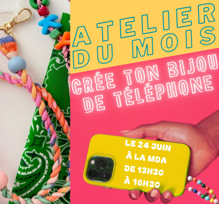 Atelier bijou de téléphone